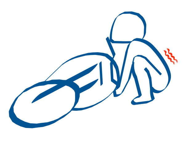 バイクの引き起こし