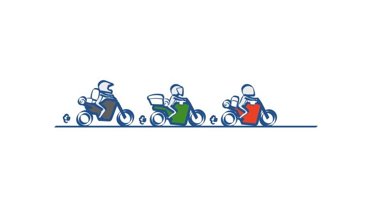 バイクでチーリングは楽しみの一つ
