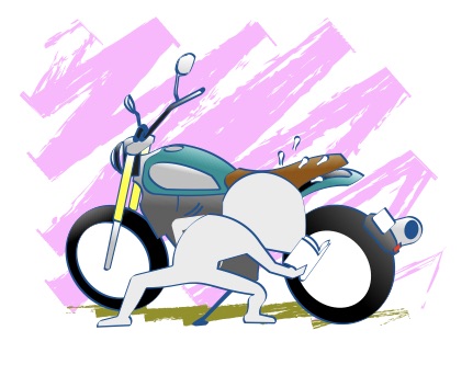バイクの基本と仕組みの図